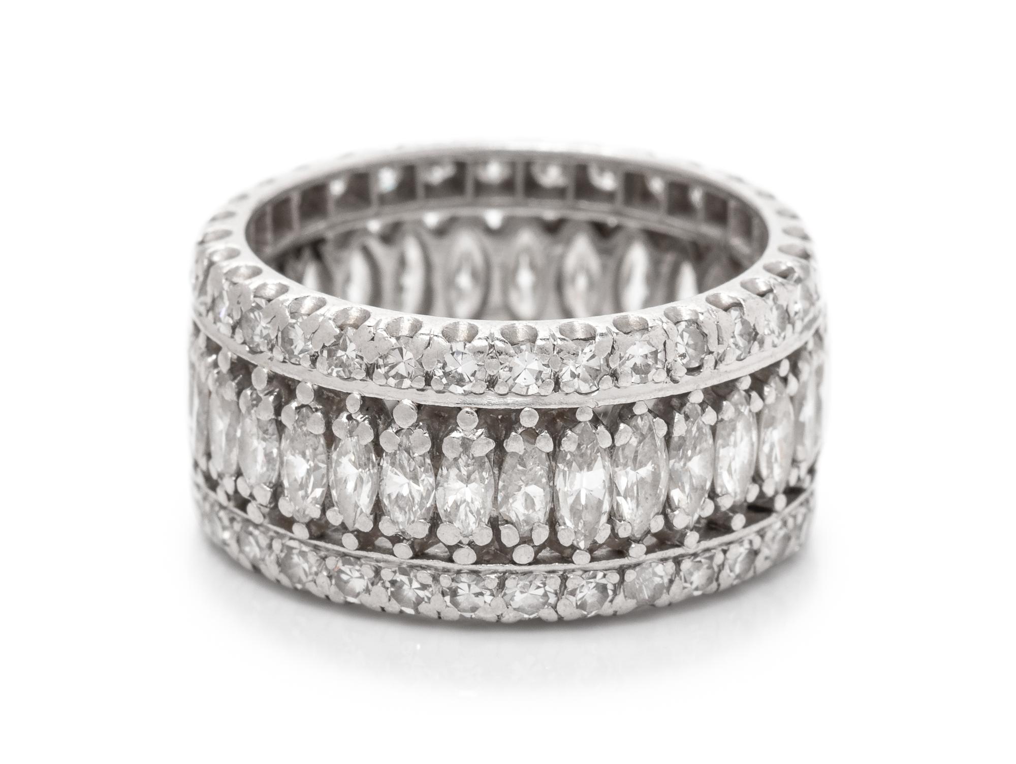 A Platinum and Diamond Ring,