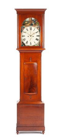A Scottish Mahogany Tall Case Clock Height 86 x width 21 1/2 x depth 11 inches. — J. BROWN AND SONS, KILMARNOCK, 19TH CENTURY