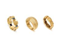 TIFFANY & CO., COLLECTION OF YELLOW GOLD RINGS