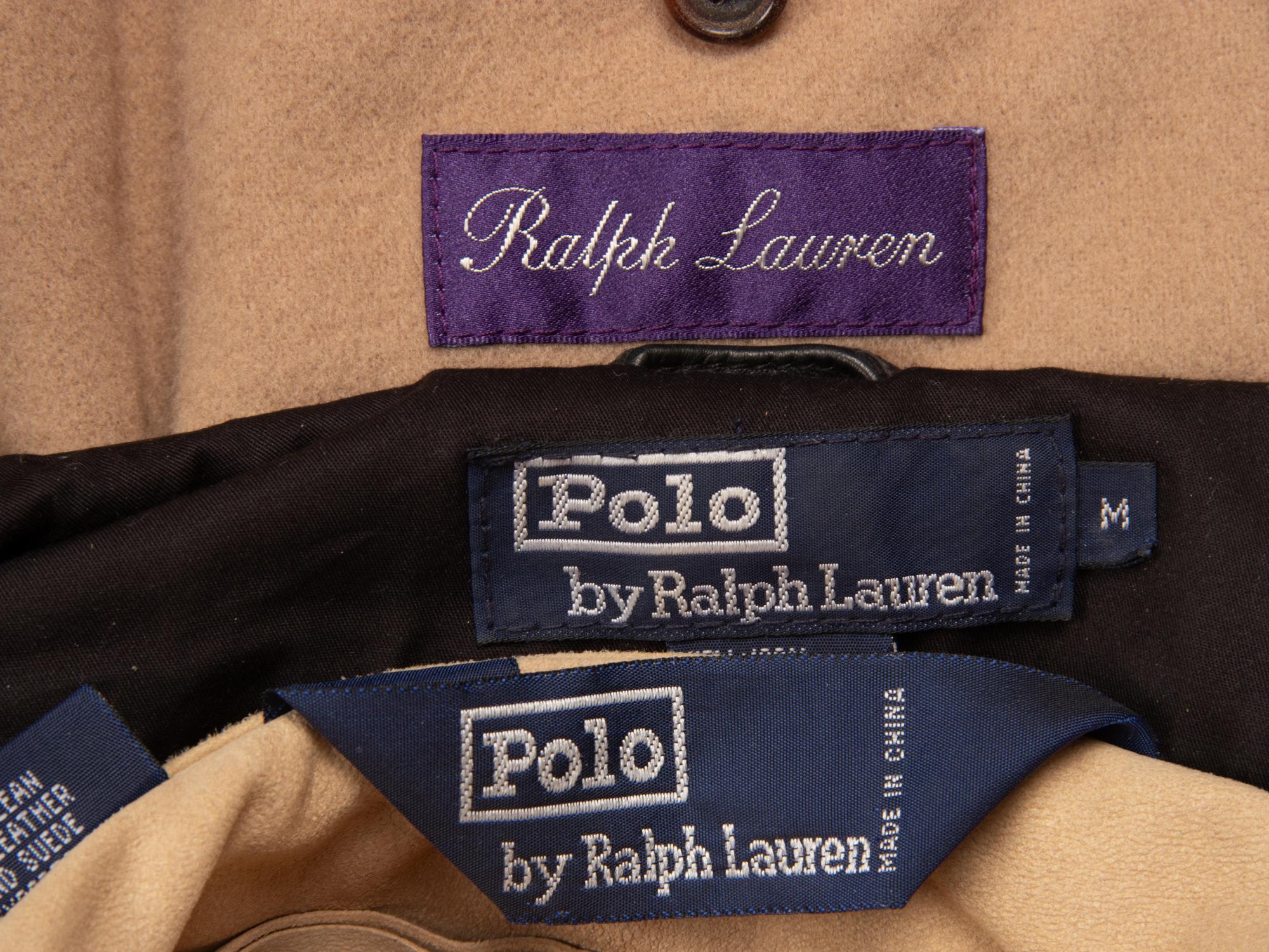 Ralph Lauren, Three Leather Tops