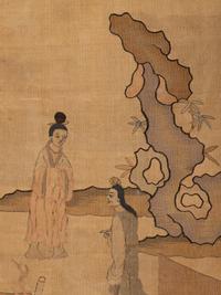 Two Kesi Woven Silk 'Figure' Panels