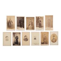 [Civil War] Group of 11 Carte de Visites New York Zouaves, incl. Rush Hawkins and Elmer Ellsworth