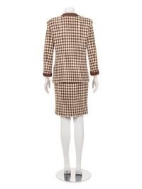 Chanel Two-Piece Houndstooth Skirt Suit, 1990s