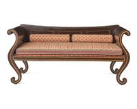 A Classical Painted and Grained Settee, Possibly Mid-Atlantic States, Circa 1820