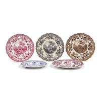 A Group of Staffordshire Historical Transferware Tablewares of Philadelphia and Pennsylvania Interest, J. &amp; J. Jackson and Enoch Wood &amp; Sons and others, 19th Century