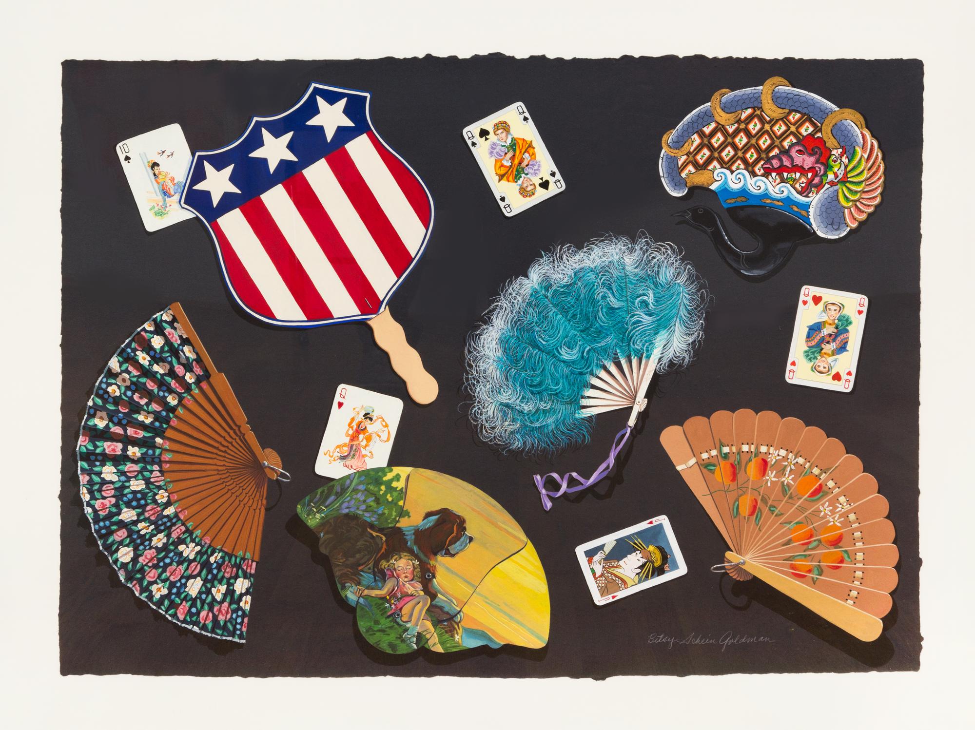 Fans and Playing Cards of Many Land s, 1989