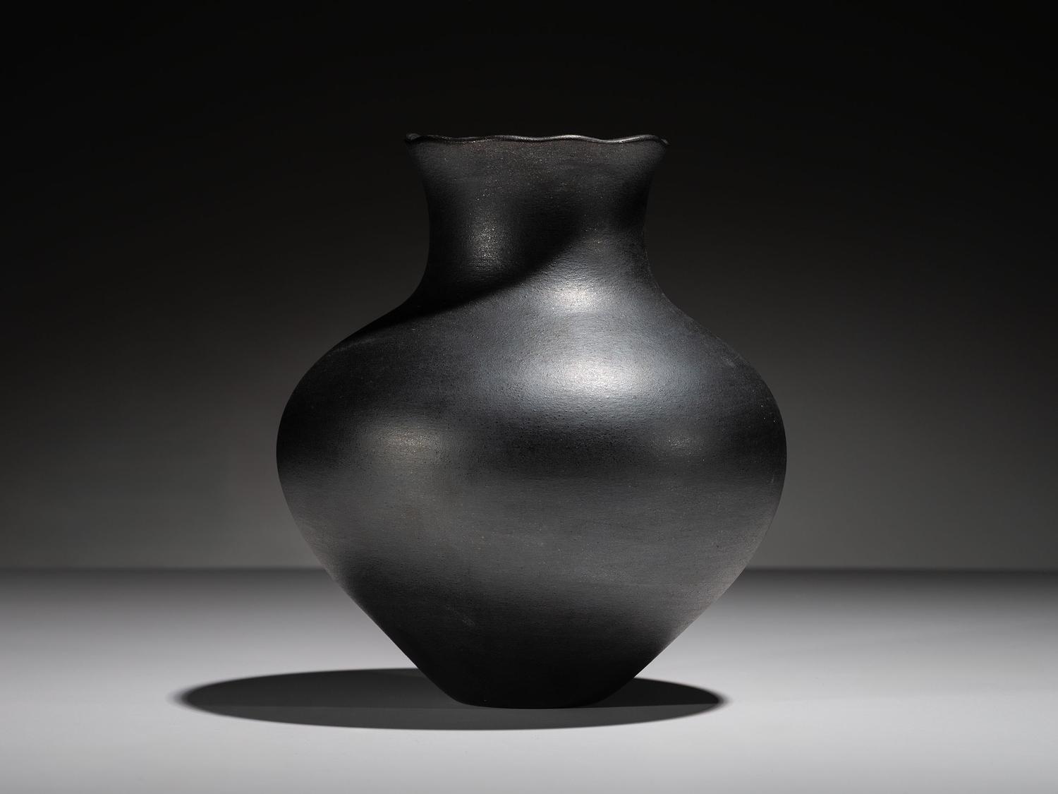 Award Winning Micaceous Pottery Water Jar