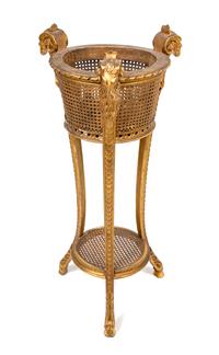 A Neoclassical Style Giltwood Plant Stand
