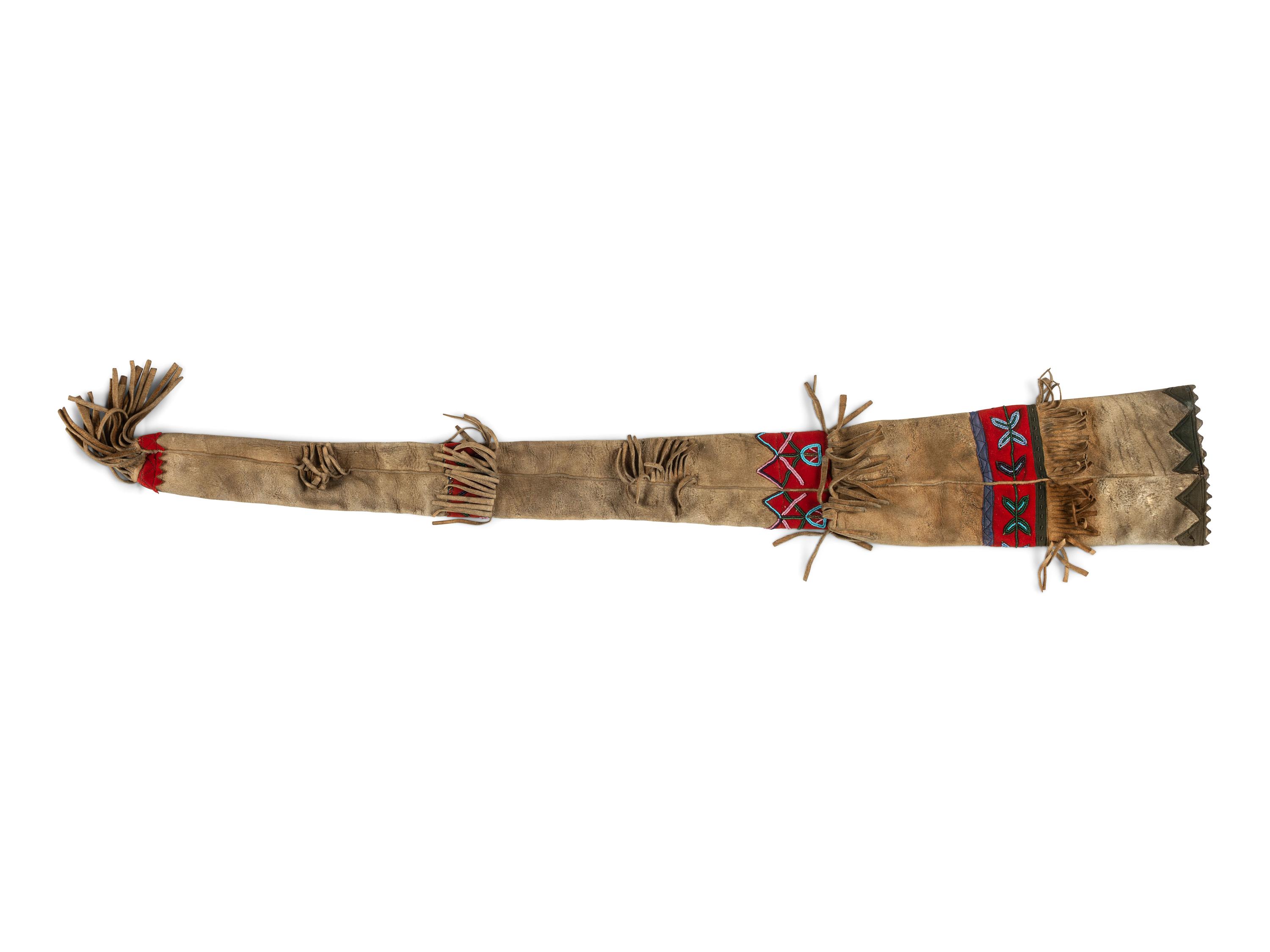 Cree Beaded Hide Scabbard