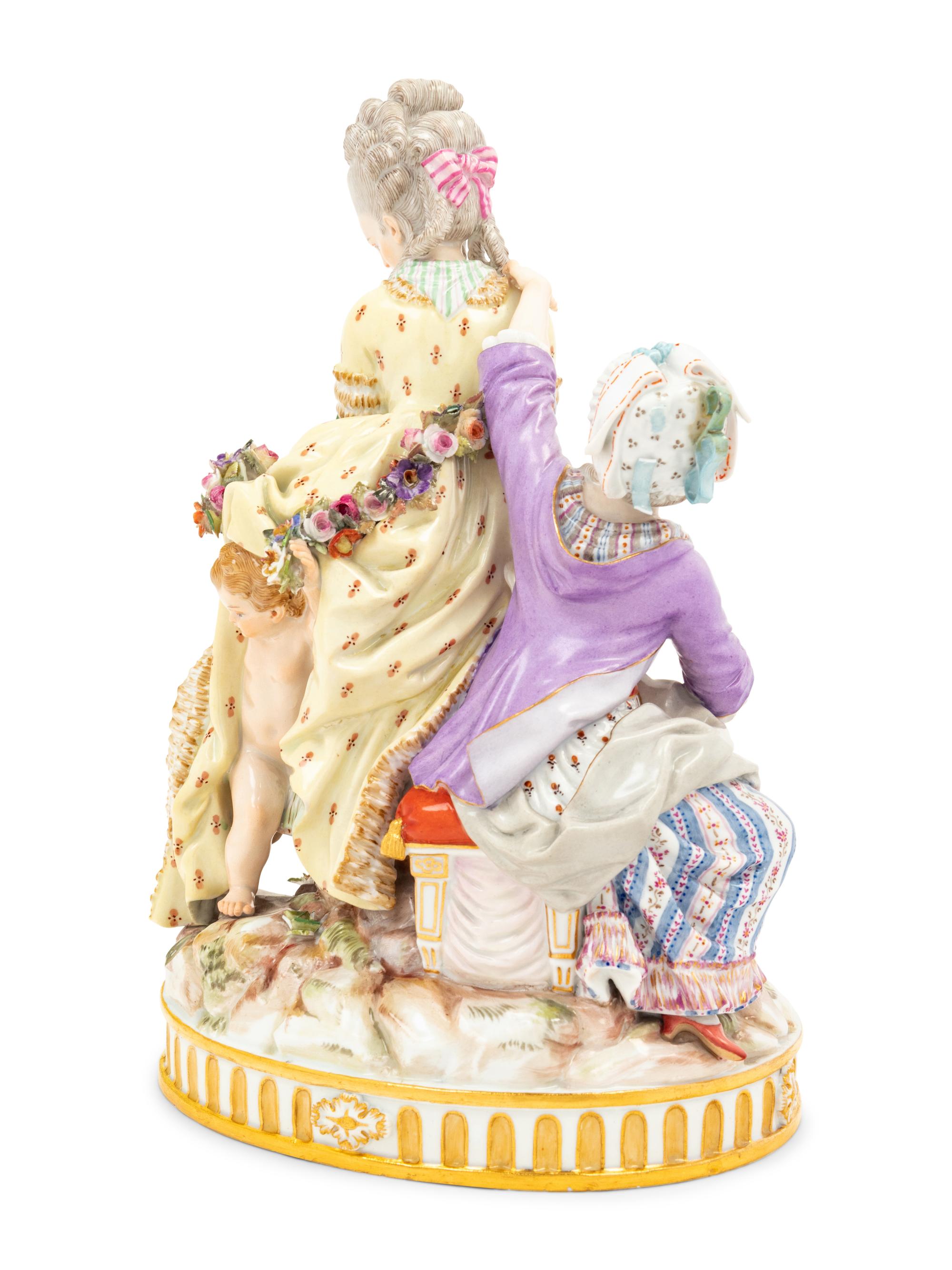 A Meissen Porcelain Figural Group