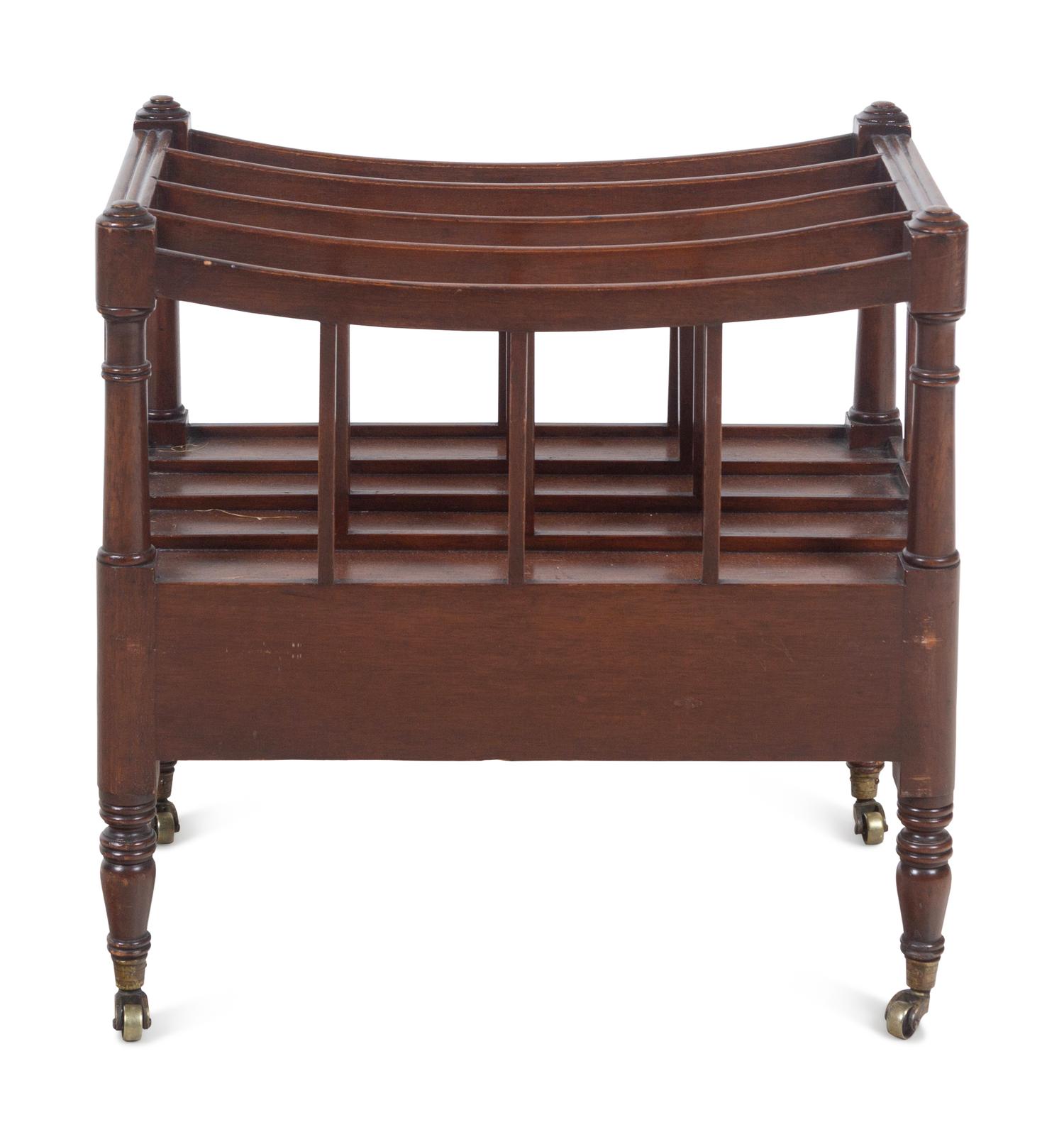 An English Mahogany Canterbury