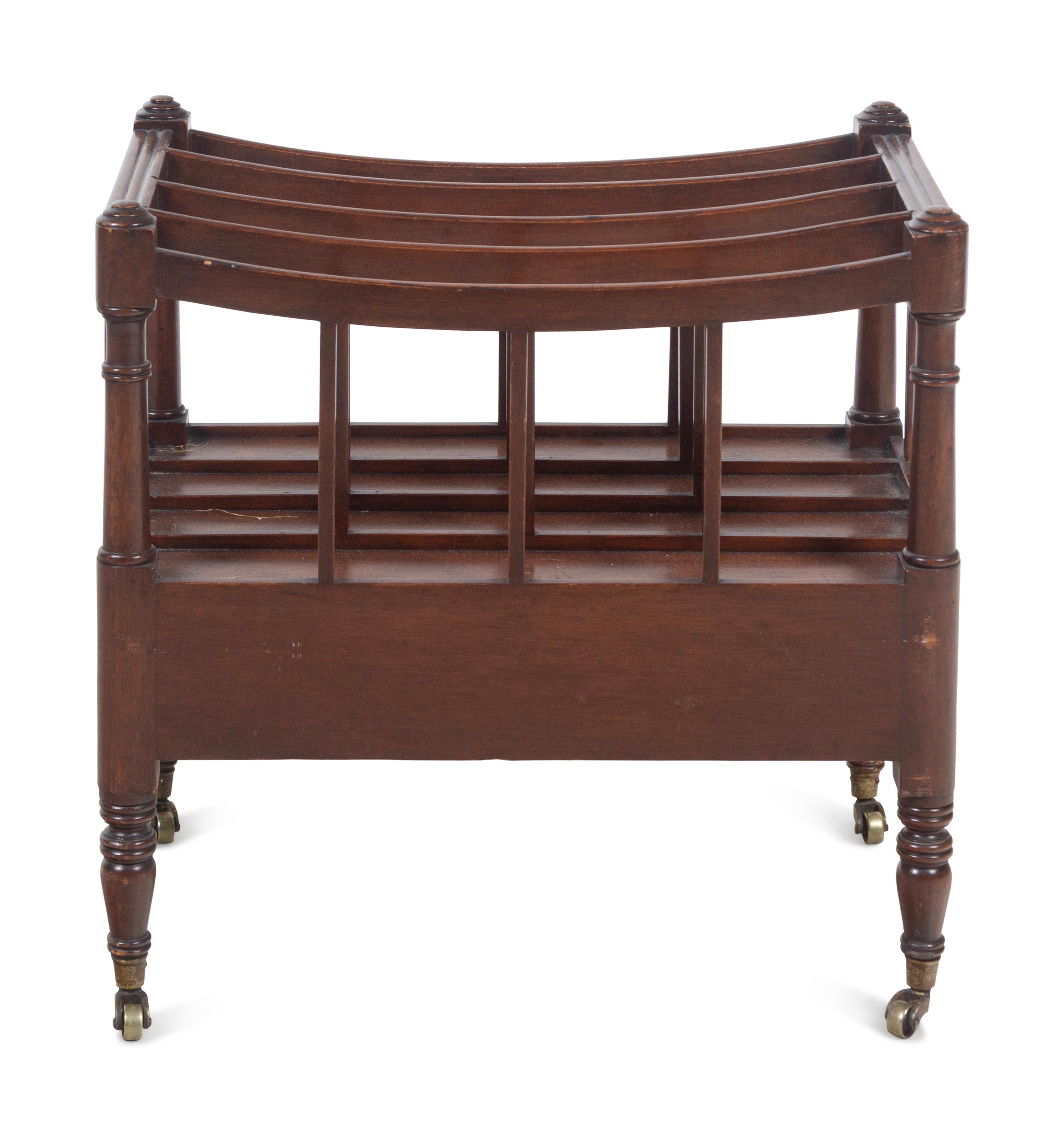 An English Mahogany Canterbury