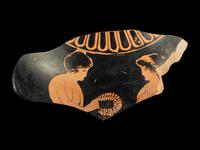 An Attic Red-Figured Vase Fragment