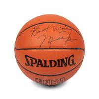 A Michael Jordan Single Signed Autograph Basketball (Upped Deck Authenticated)