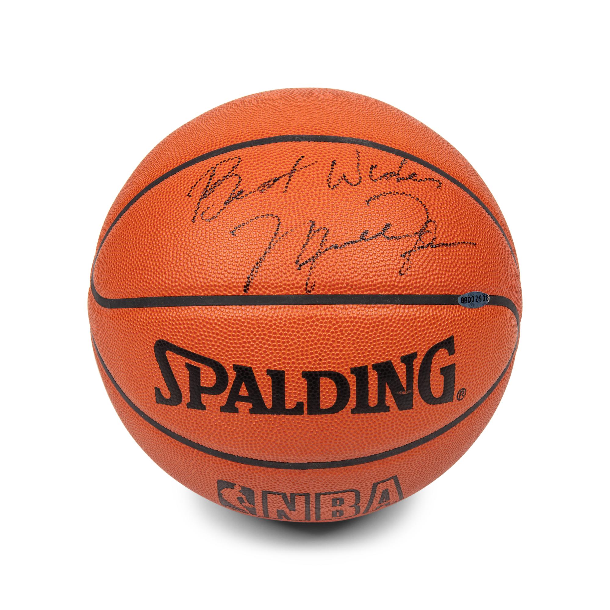 A Michael Jordan Single Signed Autograph Basketball (Upped Deck Authenticated)