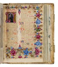 FOLLOWER OF TADDEO CRIVELLI (b. Ferrara, 1425; d. Bologna, 1479) The von Wolkenstein Breviary, for Franciscan Use, in Latin, illuminated manuscript on parchment [Italy, Ferrara? 1499]