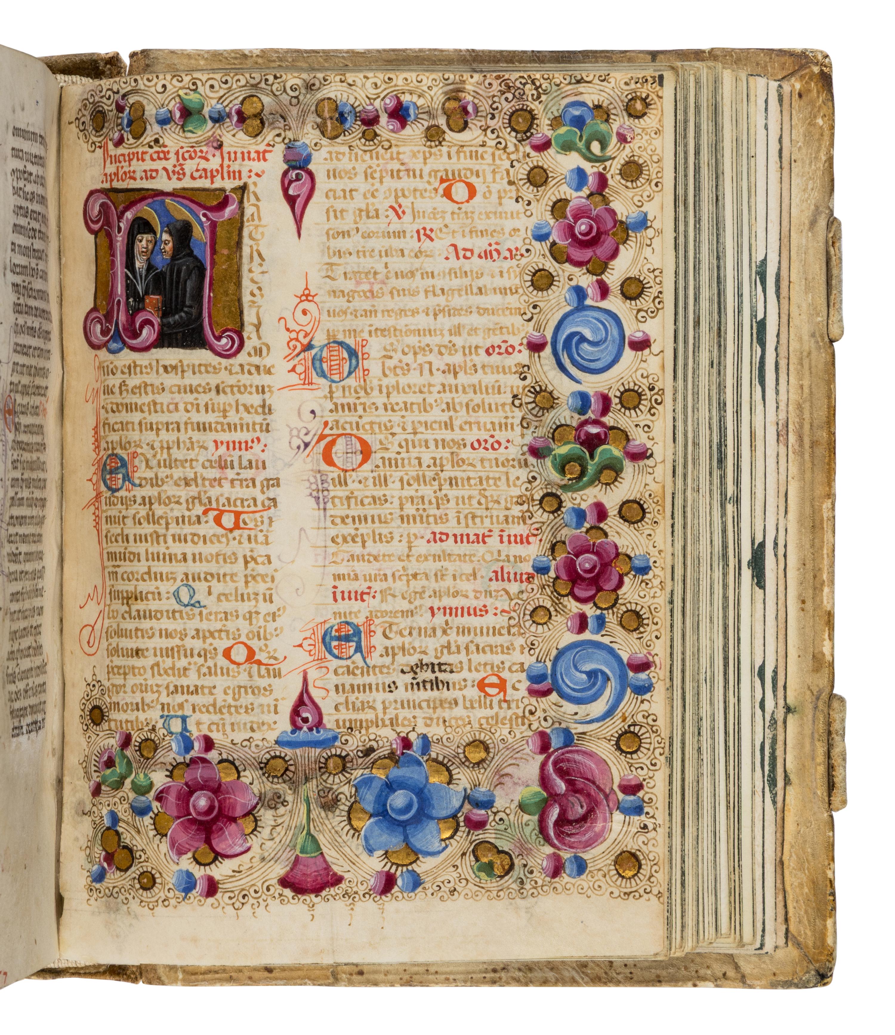 FOLLOWER OF TADDEO CRIVELLI (b. Ferrara, 1425; d. Bologna, 1479) The von Wolkenstein Breviary, for Franciscan Use, in Latin, illuminated manuscript on parchment [Italy, Ferrara? 1499]