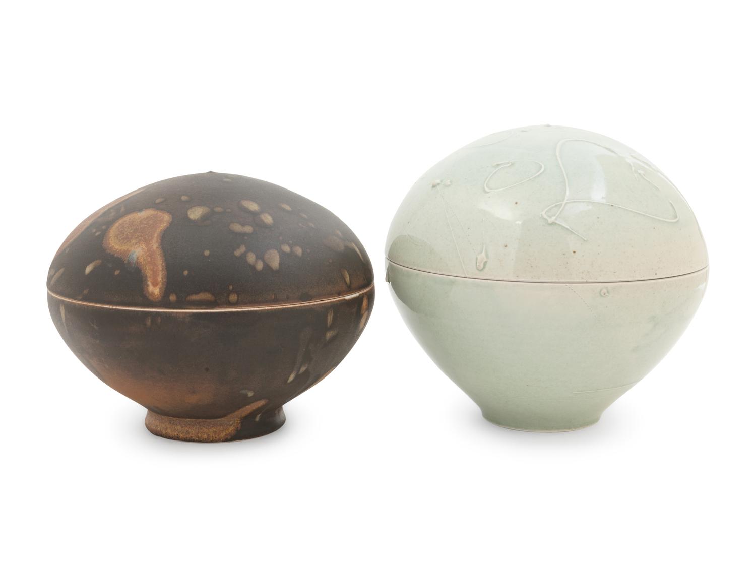 Two Covered Bowls