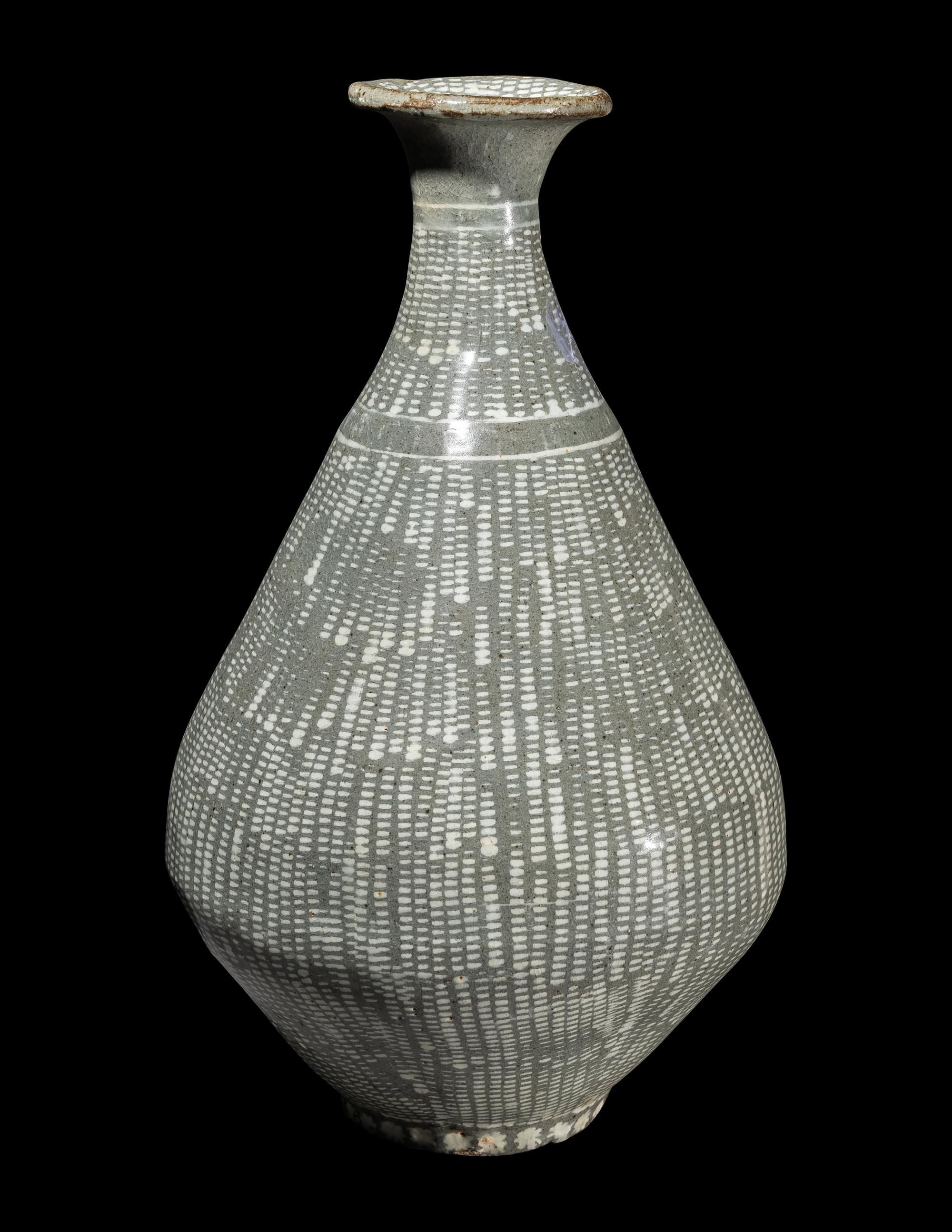 A Korean Celadon Glazed Porcelain Vase