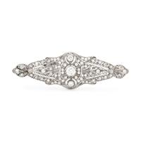 ART DECO, DIAMOND BROOCH