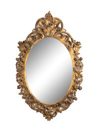 An Italian Carved Giltwood Mirror