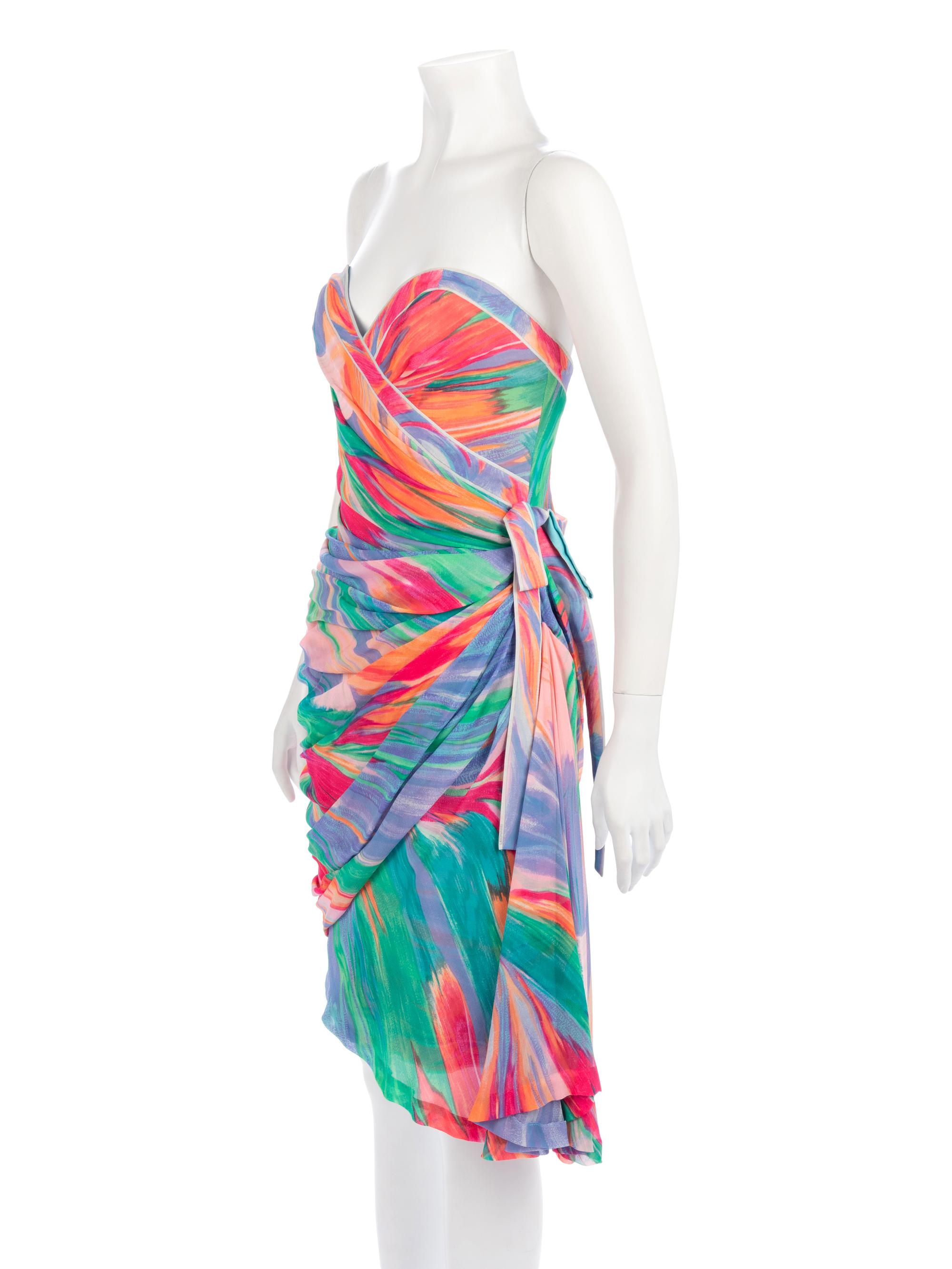 Four Designer Items, 1980-90s: Christian Lacroix, Leonard, Rena Lange & Carolina Herrera