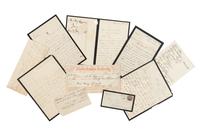 [LINCOLN, Mary Todd (1818-1882)]. An archive of letters relating to Mary Todd Lincoln's financial difficulties following Abraham Lincoln's assassination, 1866.