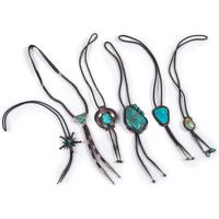 Assortment of Navajo and Southwestern-Style Silver and Turquoise Bolo Ties
