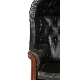 A George III Leather Porter Chair