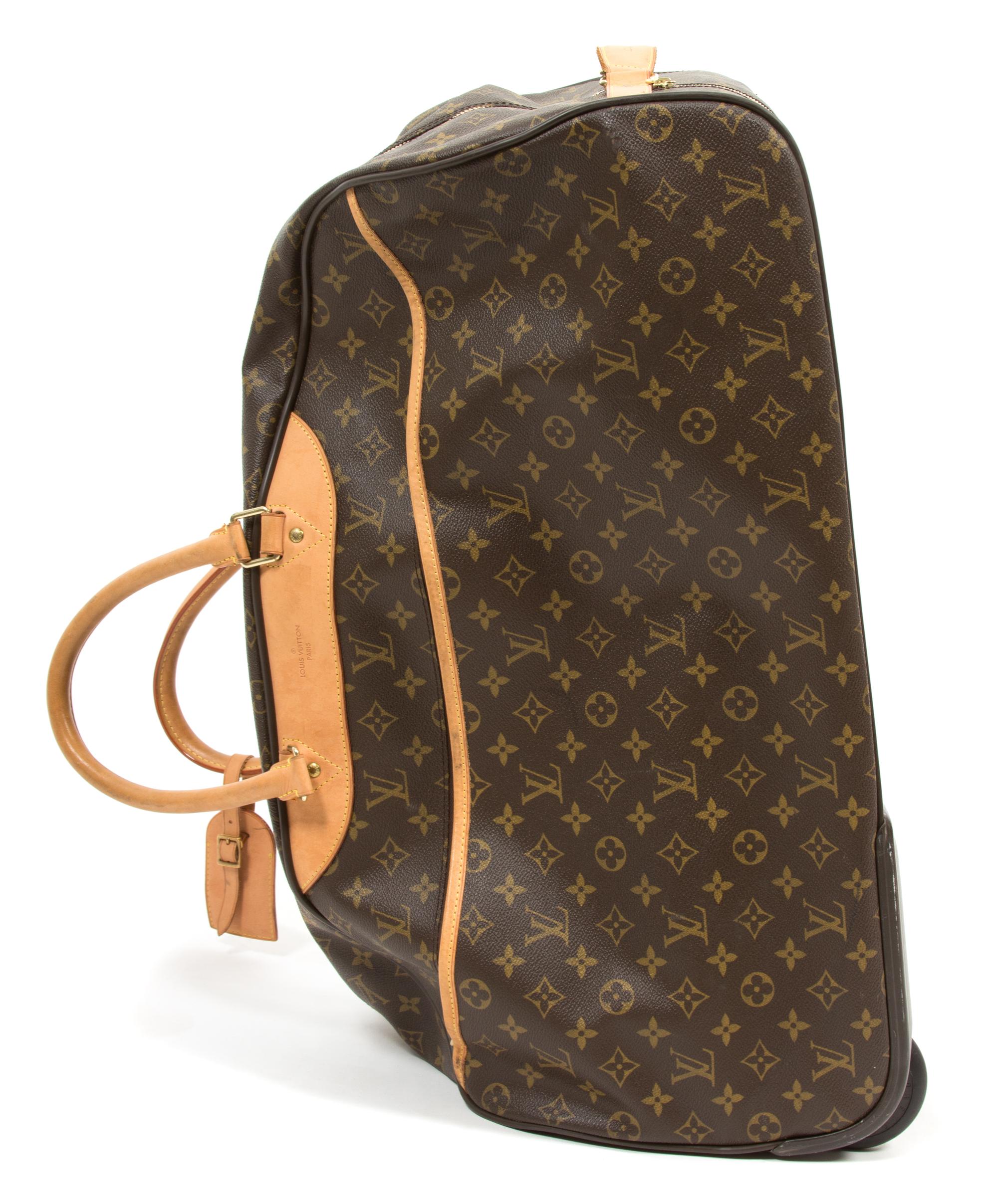 A Louis Vuitton Monogram Canvas Eole 50 Rolling Travel Bag, 19" x 11.5" x 12"; Handle drop: 4.5".