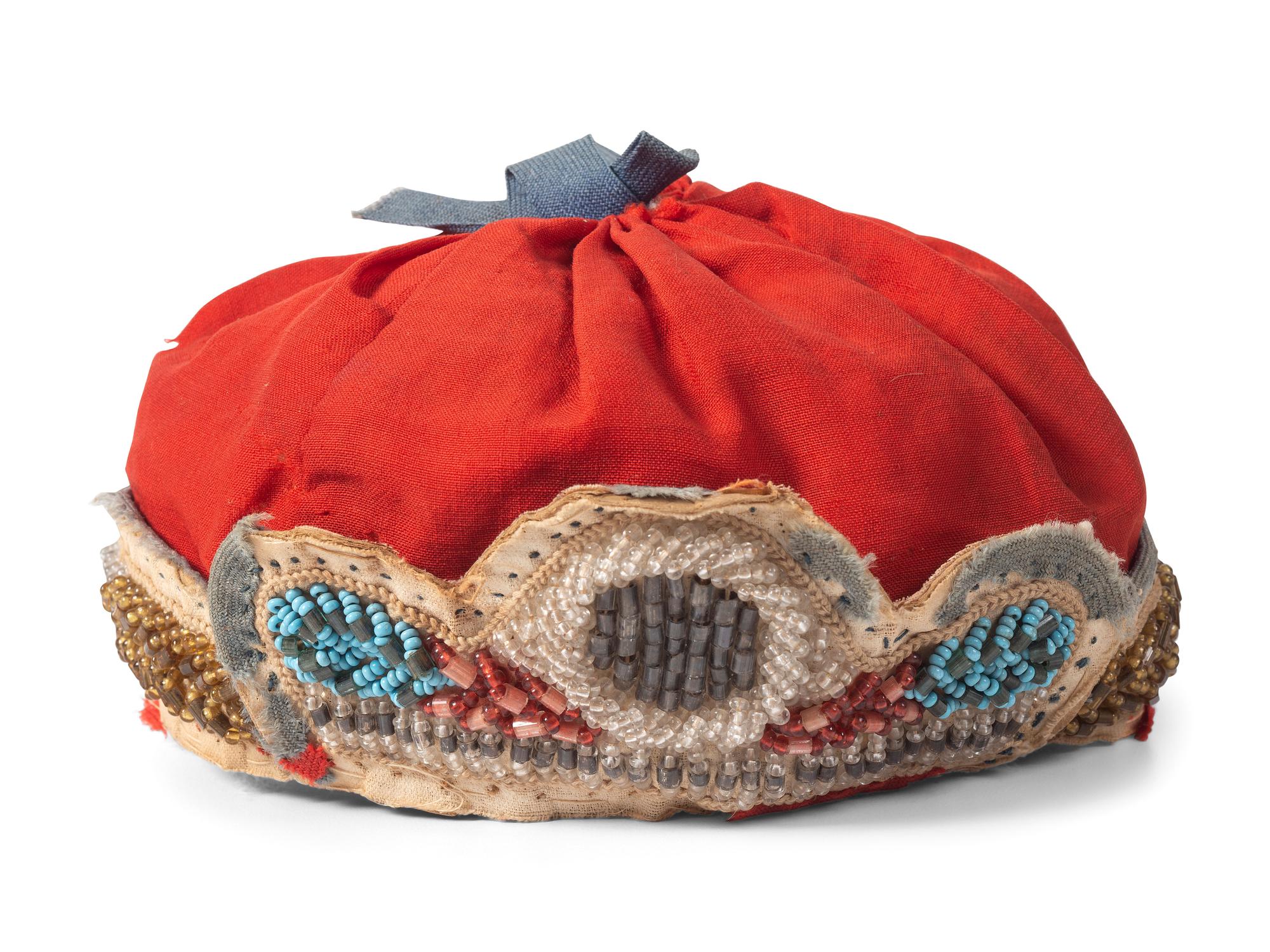 Anishinaabe and Tuscarora Beaded Cotton Caps