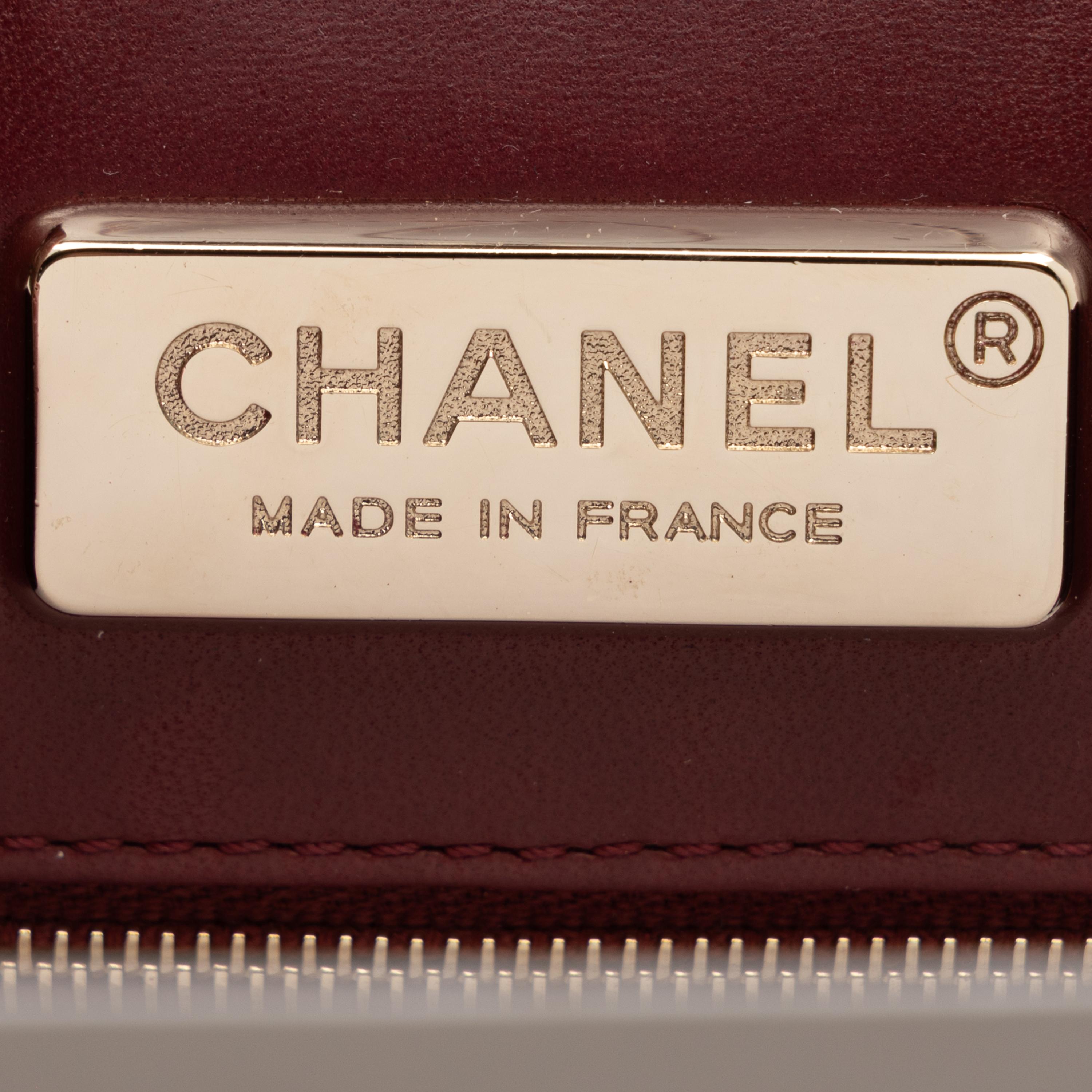 Chanel, Jumbo Classic Double Flap Bag in Burgundy Alligator