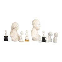 Ten Bisque Porcelain Portrait Busts