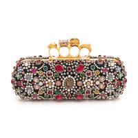 Alexander McQueen Rhinestone Knuckle Clutch