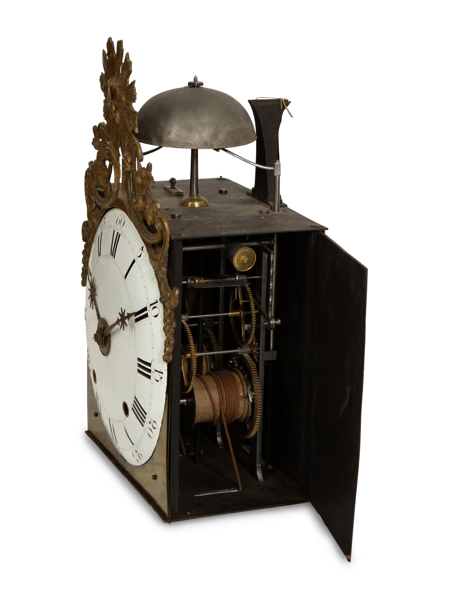 A French Provincial Walnut Longcase Clock
