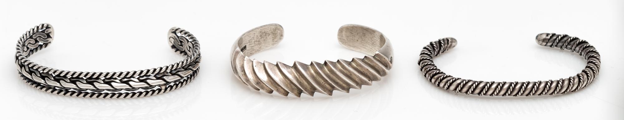A Collection of Silver Bracelets, 69.50 dwts.