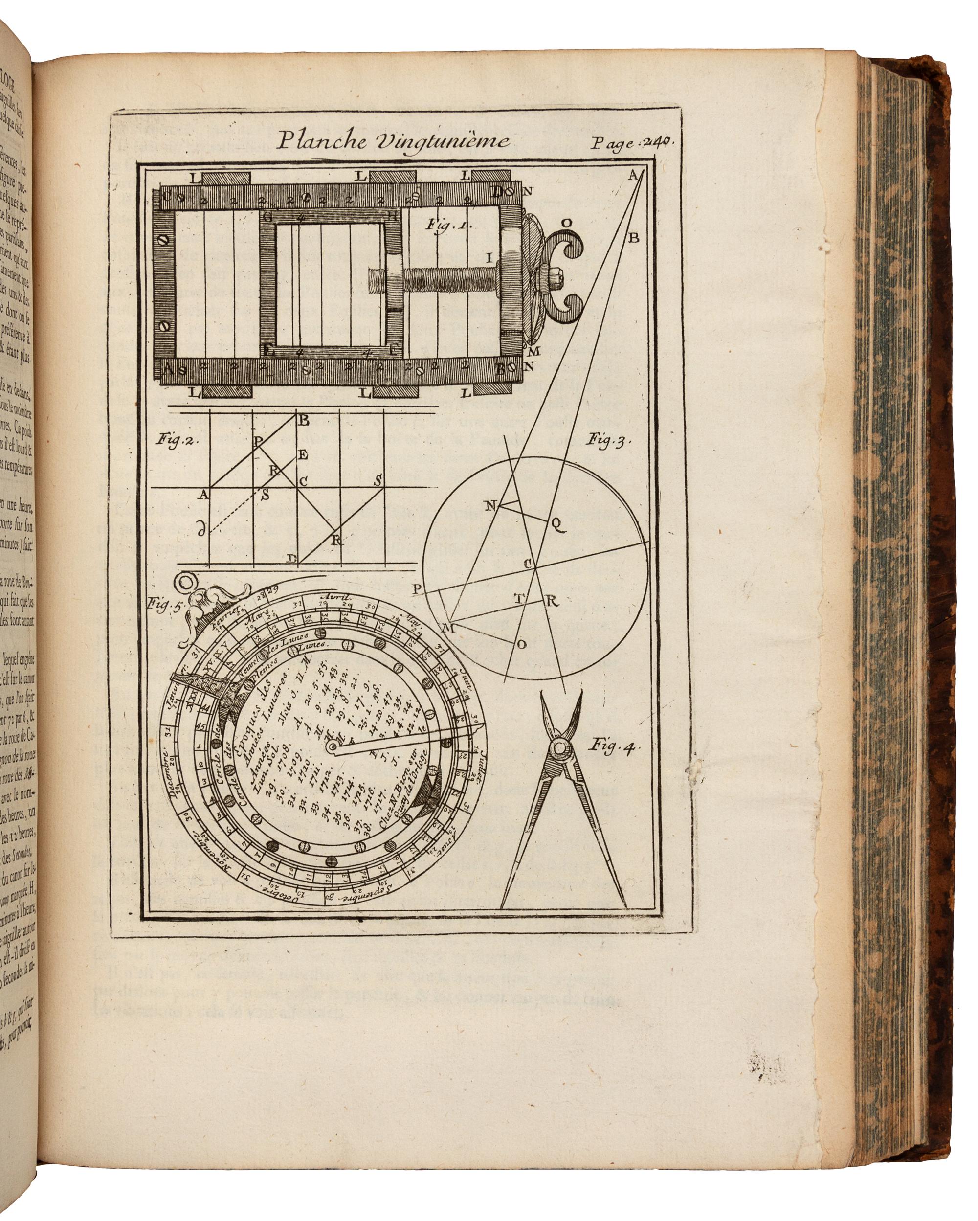 BION, Nicolas (1652?-1733). Traite de la construction et des principaux usages des instruments de mathematique. Paris: Charles-Antoine Jombert and Nion Fils, 1752.
