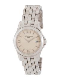 PATEK PHILIPPE, REF. 4906/1G 18K WHITE GOLD WATCH, BOX & PAPERS