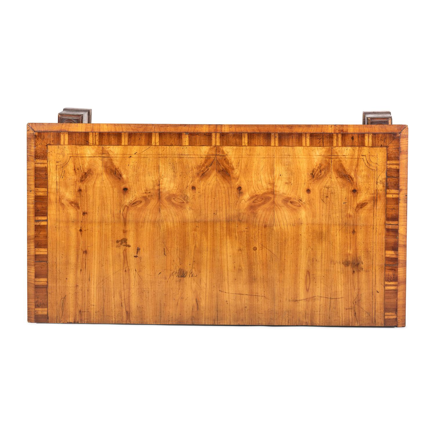 A Biedermeier Figured Walnut Chest of Drawers