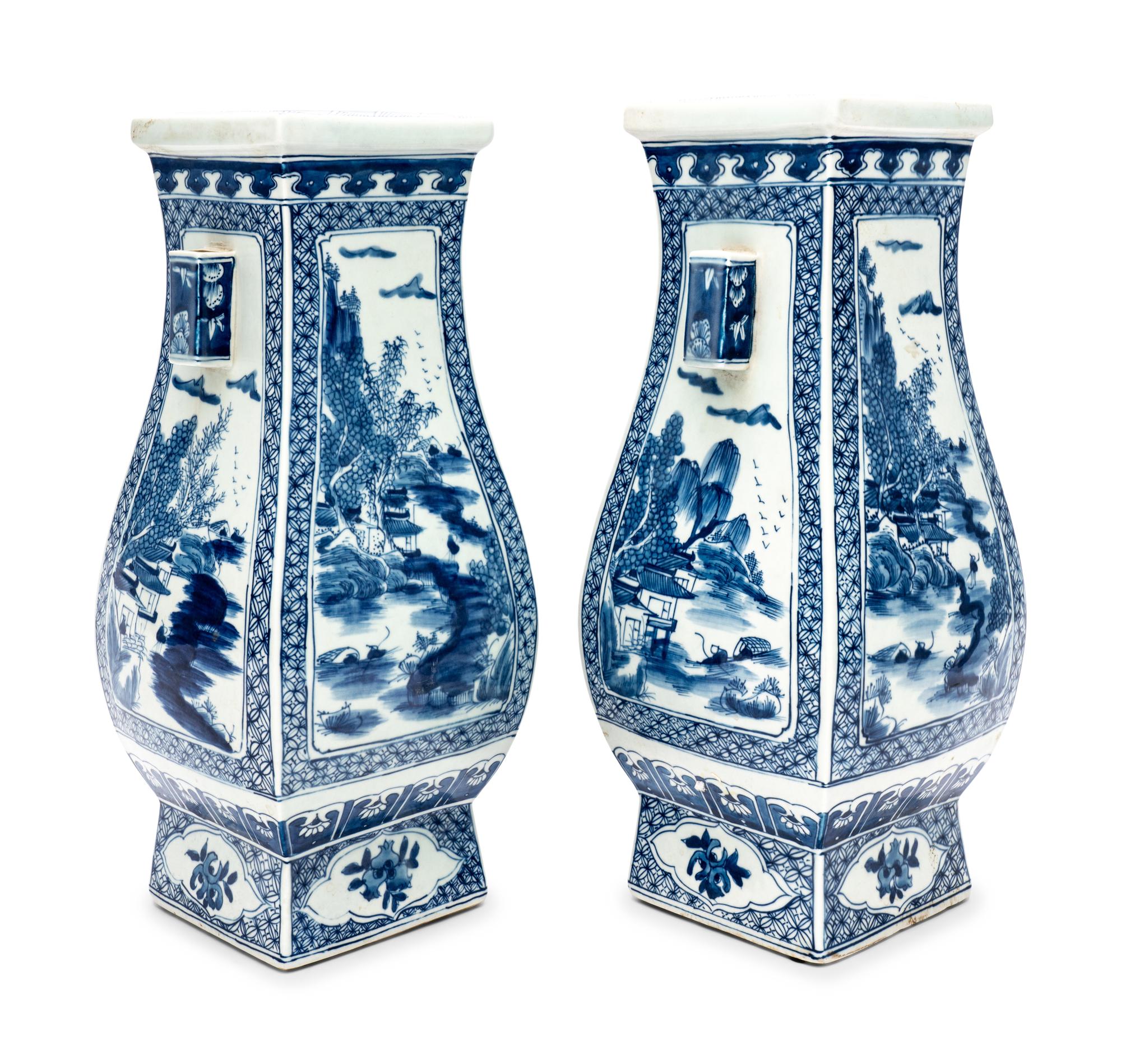 A Pair of Chinese Export Porcelain Vases