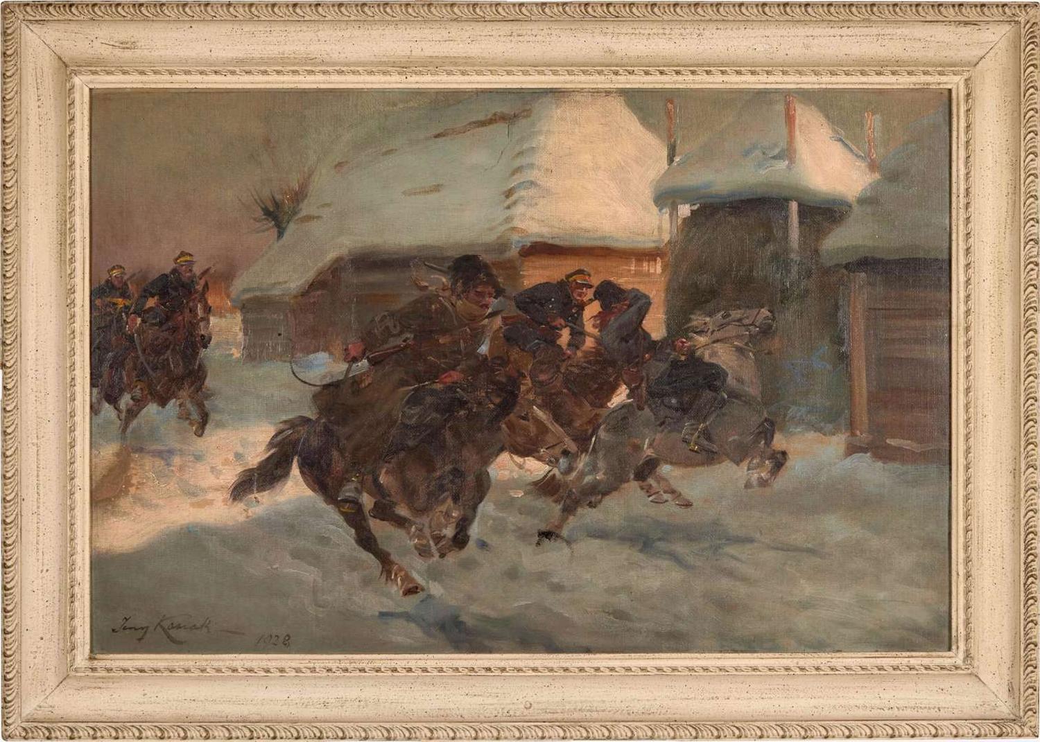 Jerzy Kossak (Polish, 1886–1955) - In Full Pursuit
