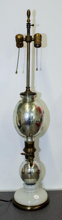A Decorative Table Lamp. Height overall 35 1/2 inches.
