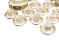 A Royal Copenhagen Flora Danica Porcelain Part Dinner Service