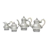 An Italian Silver Five-Piece Tea and Coffee Service