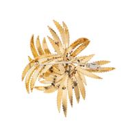 YELLOW GOLD AND DIAMOND BROOCH