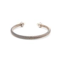 DAVID YURMAN, STERLING SILVER, GEMSTONE AND DIAMOND 'CABLE CLASSIC' CUFF BRACELET