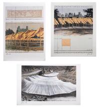 Three Posters (The Gates, Project for Central Park; The Gates, Project for Central Park; and Over the River Project for Colorado)