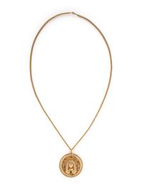 YELLOW GOLD AND EMERALD PENDANT NECKLACE