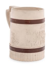 A Staffordshire Brown-Glazed Stoneware Tankard by John Turner — LATE 18TH CENTURY