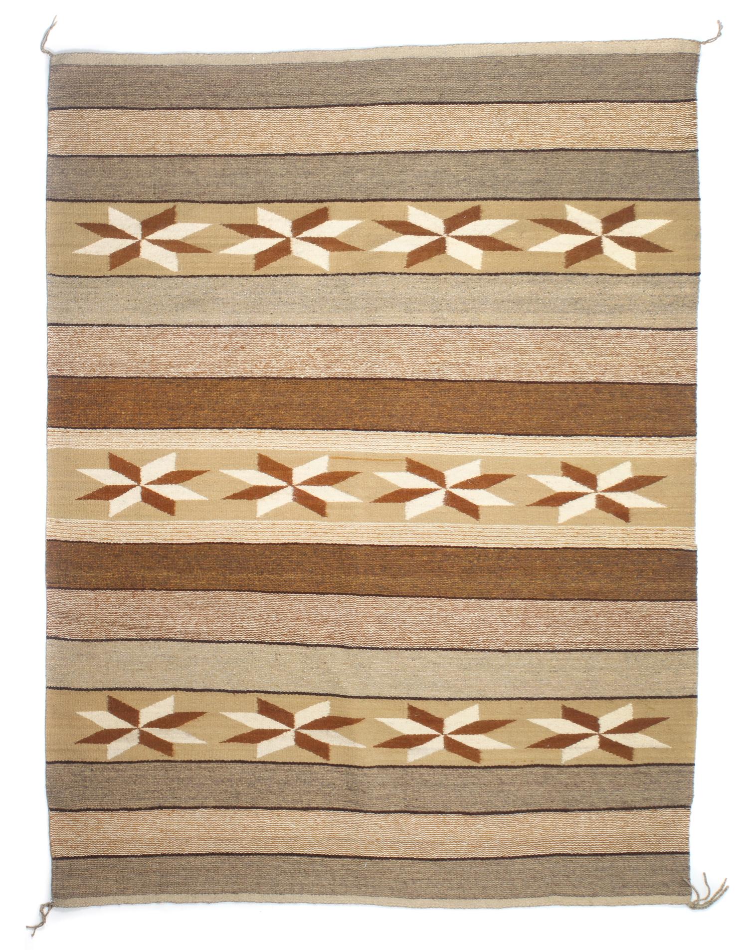 Two Navajo Chinle Rugs Larger: 69 3/4 x 58 3/4 inches. — SECOND HALF 20TH CENTURY